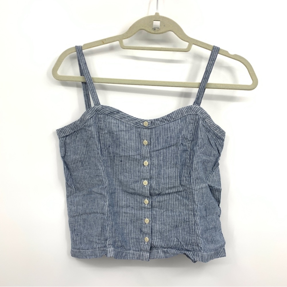 Everlane Blue Striped Tank Top